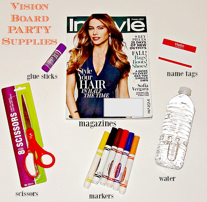 Complete Vision Board Party Supplies List